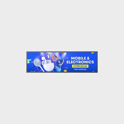 Εμπορική εφαρμογή τύπου TFT LCD 49,5 ιντσών Υποστήριξη για εξωτερικούς και εσωτερικούς χώρους