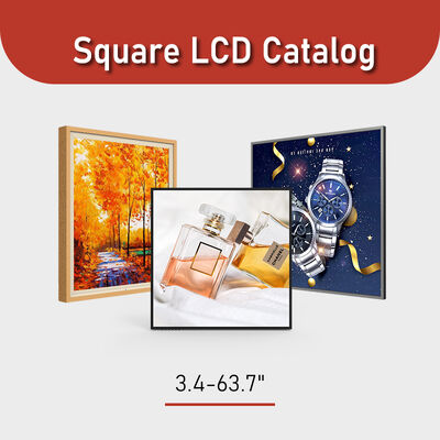 Τετράγωνη οθόνη LCD υψηλής φωτεινότητας σε μέγεθος πάνελ 3,4-63,7" και Φωτεινότητα τύπου 500-1000