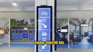 Μηχάνημα διαφημίσεων LCD διπλής όψης 47,6 ιντσών
