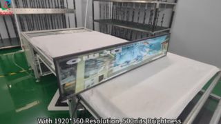 Οθόνη LCD τύπου μπαρ 48,5 ιντσών 1920*360 V-by-One 500 nits